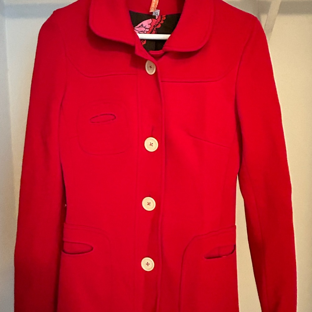 Lightweight Wool Peacoat XS